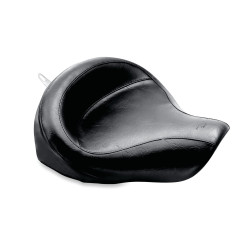 PartzBiz HD 79358 - Mustang Wide Touring Vintage Solo Seat With Driver Backrest Harley 06-2017 Dyna