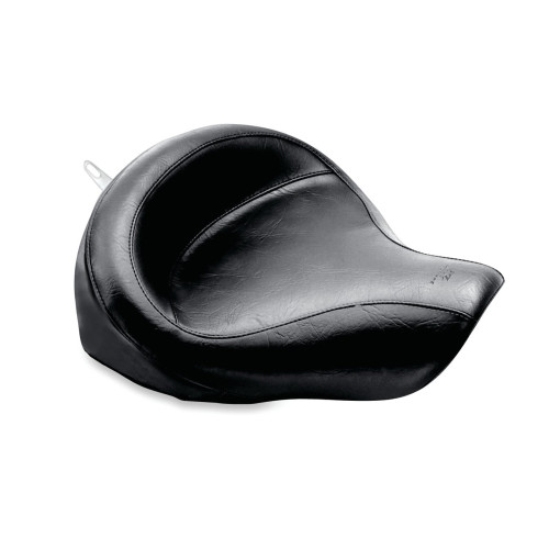 PartzBiz HD: 3451928-Mustang Wide Touring Vintage Solo Seat With Driver Backrest Harley 06-2017 Dyna