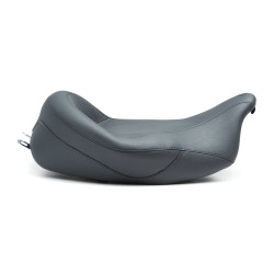 PartzBiz HD 79446 - Mustang Vintage Super Solo Seat With Driver Backrest 2008-2018 Harley Touring