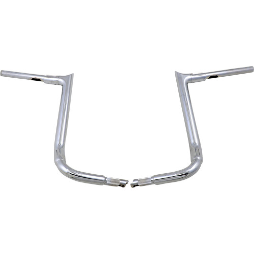 PartzBiz HD: 3472711-Fat Baggers 16” 1 1/2” Chrome EZ Pointed 2 Piece Handlebars Harley Touring 14-20