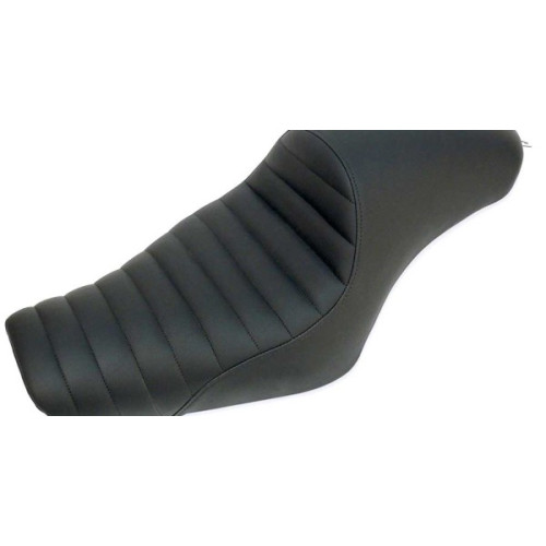 PartzBiz HD: 3472242-Saddlemen Americano Pleated 2 Up Cafe Seat 4.5 Gal Tank Harley 04+ XL Sportster