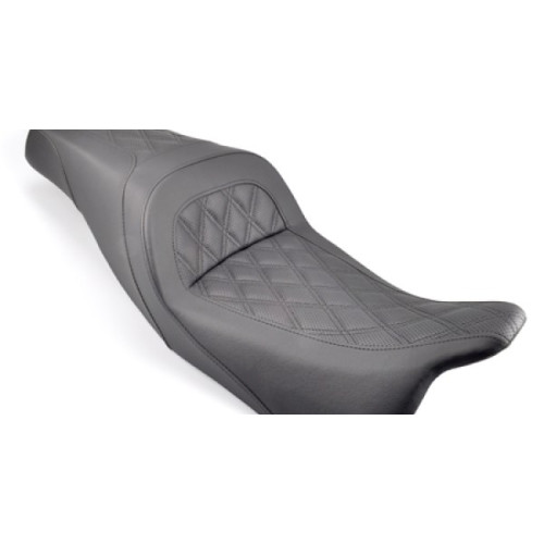 PartzBiz HD: 3459142-Saddlemen Slim lattice Stitch Gel Core Seat 08-20 Harley Dresser Touring Bagger