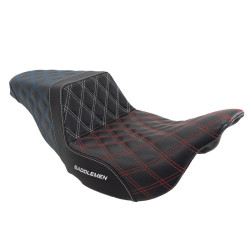PartzBiz HD 808-07B-175-USALS-GRIP-BLKCARBON - Saddlemen ACM USA Lattice Stitch Carbon Gripper Step Up Seat Harley Touring 08+ PartzBiz HD 808-07B-175-USALS-GRIP-BLKCARBON - Saddlemen ACM USA Lattice Stitch Carbon Gripper Step Up Seat Harley Touring 08+