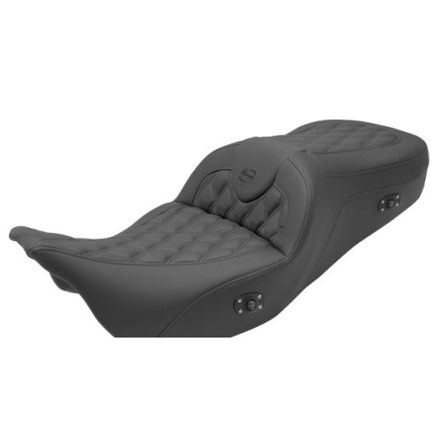 PartzBiz HD: 3459091-Saddlemen Lattice Stitch ที่นั่งโซฟาถนนอุ่น 2008-2020 Harley Dresser Bagger
