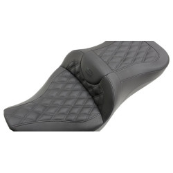 PartzBiz HD 808-07B-184 - Saddlemen Extended Reach Road Sofa Lattice Stitch 2 เบาะนั่ง Harley Touring 08+