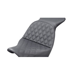 PartzBiz HD 818-29-029LS - Saddlemen Explorer Lattice Stitch Touring Seat M8 Harley 18+ Softail FXLR FLSB