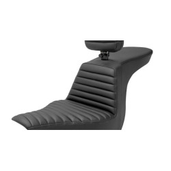 PartzBiz HD 818-29-191 - Saddlemen Tuck N Roll Stitch Tour Step 2 Up Seat Harley Softail 18+ M8 FXLR FLSB