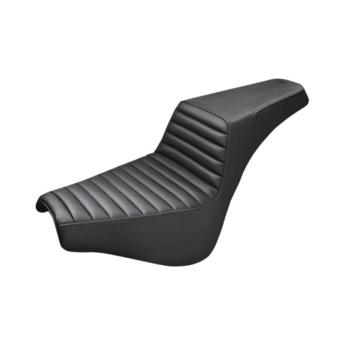 PartzBiz HD: 3472055-Saddlemen Black Step 2 Up Tuck And Roll Seat Harley Softail 18+ Street Bob FXST