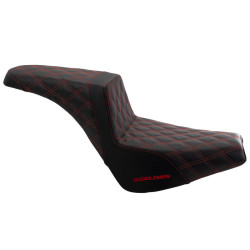 PartzBiz HD 818-30-175-REDLS-GRIP-BLKCARBONF - Saddlemen Step 2 Up เบาะสีแดง Lattice Stitch Harley Softail 18+ Street Bob FXST PartzBiz HD 818-30-175-REDLS-GRIP-BLKCARBONF - Saddlemen Step 2 Up เบาะสีแดง Lattice Stitch Harley Softail 18+ Street Bob FXST