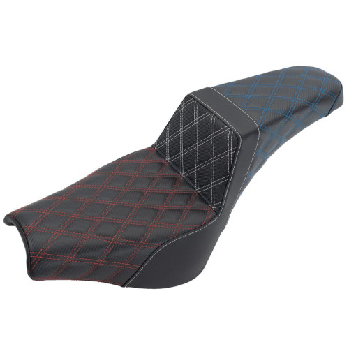 PartzBiz HD: 3475092-Saddlemen USA Step 2 เบาะนั่ง Lattice Stitch 2018+ Harley Softail Street Bob FXST