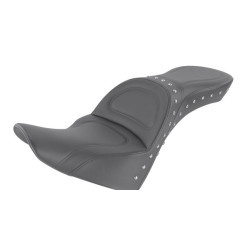 PartzBiz HD 818-33-039 - Saddlemen Black Explorer Special Studded Gel Core 2 Up Seat Harley Softail 18+