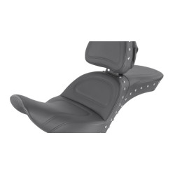 PartzBiz HD 818-33-040 - Saddlemen Black Explorer Special Studded 2 Up พนักพิงเบาะ Harley Softail 18+