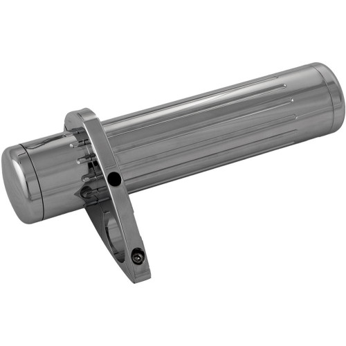 PartzBiz HD: 3445170-Chrome Billet Stash Tube Ball Milled Harley Bobber Rigid Chopper 10” x 2.2” FXST