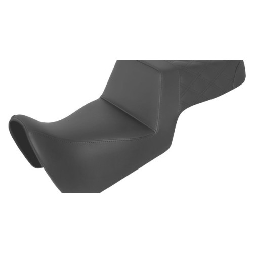 PartzBiz HD: 3485007-Saddlemen Step 2-Up Seat Rear Lattice Stitch Black Foam Harley Pan America 21+
