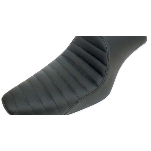 PartzBiz HD: 3472210-Saddlemen Americano Pleated 2 Up Cafe Racer Seat Harley 1979-2003 XL Sportster