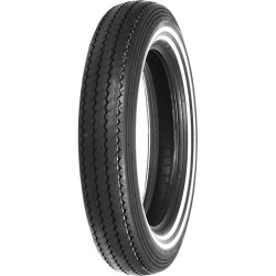 PartzBiz HD 87-4112 - Shinko 240 Classic Double Whitewall ยางหน้าหลัง Harley MT90-16 5.00 Chopper