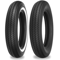 PartzBiz HD 87-4115 - Shinko Classic 240 Front 100/90 B19 63H Blackwall Tire Harley Touring