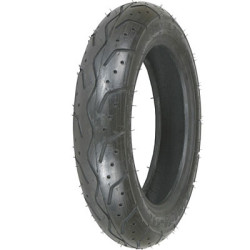 PartzBiz HD 87-4240 - Shinko 560 Series Front Rear Tire 80/90-10 44J Bias Moped Scooter Modern Black