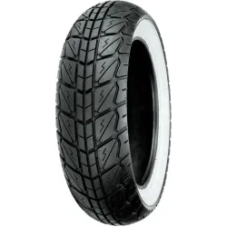 PartzBiz HD 87-4259 - Shinko 723 Series Front Rear Tire 140/70-12 65P Whitewall WW Moped Scooter DOT PartzBiz HD 87-4259 - Shinko 723 Series Front Rear Tire 140/70-12 65P Whitewall WW Moped Scooter DOT