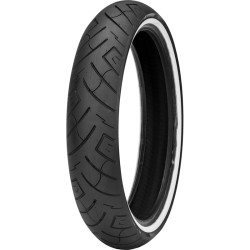 PartzBiz HD 87-4582 - Shinko 777 130/60 23 Whitewall Front Tire 23” Harley Touring Custom Bagger