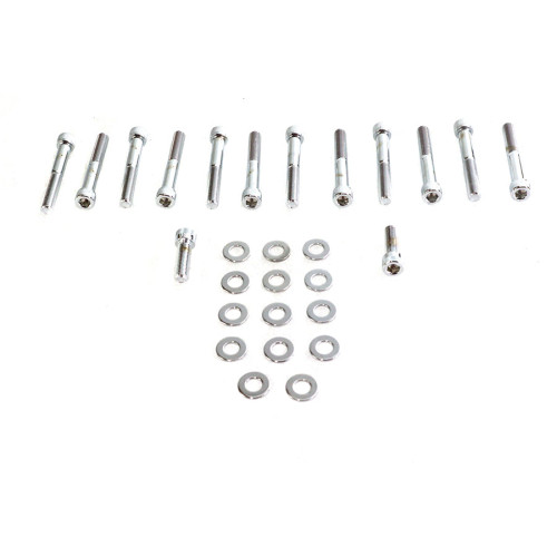 PartzBiz HD: 3449279-Colony Rocker Box Allen Head Screw Kit Chrome Harley Ironhead Sportster 1957-76