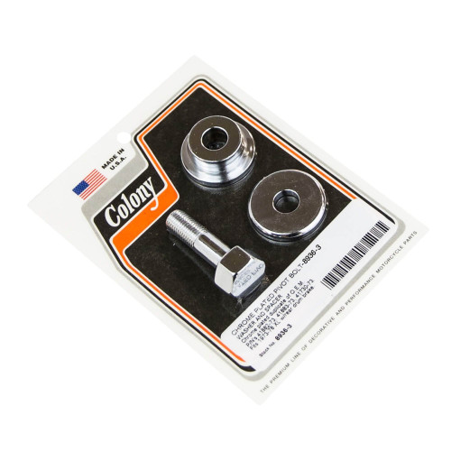 PartzBiz HD: 3458730-ดรัมเบรกหลัง Pivot Bolt Washer Spacer Kit Chrome Harley Ironhead Sportster XL