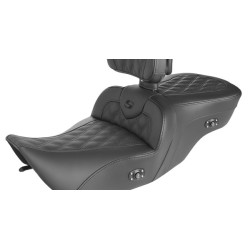 PartzBiz HD 897-06-182BRHC - Saddlemen Roadsofa Heated Lattice Stitch Seat Backrest Gel Harley Touring 99-07 PartzBiz HD 897-06-182BRHC - Saddlemen Roadsofa Heated Lattice Stitch Seat Backrest Gel Harley Touring 99-07