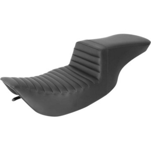 PartzBiz HD: 3478797-Saddlemen Black Tuck N Roll Stitch Step 2 ขึ้นเบาะ Harley Touring Bagger 97-07