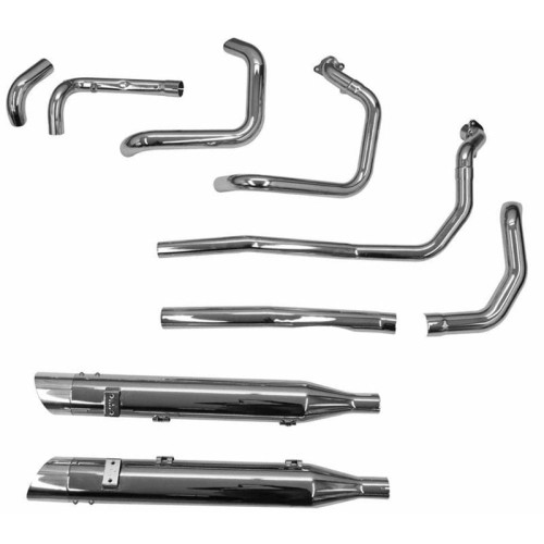 PartzBiz HD: 3465079-Bassani True Duals 2 Into 2 Exhaust System Pipes Indian 14+ Chieftain Roadmaster