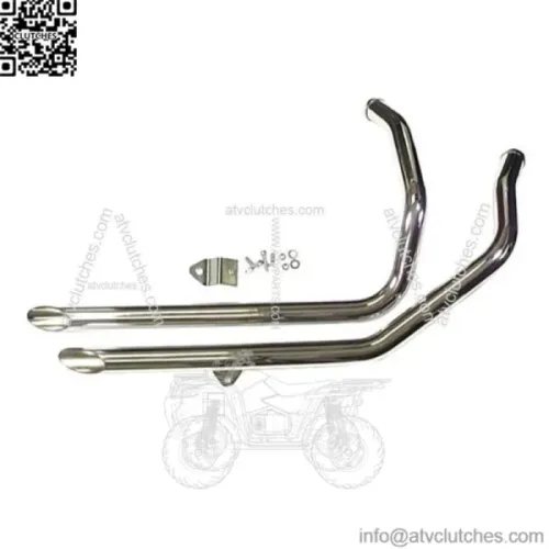 PartzBiz HD: 3460355-1.75‚” Chrome 40” Long Slash Cut Drag Bike Pipes Exhaust 1986-03 Harley Sportster XL