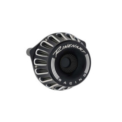 PartzBiz HD 910-0100 - กรองอากาศ Rinehart Black Moto Inverted 17+ Harley Touring & Softail M8