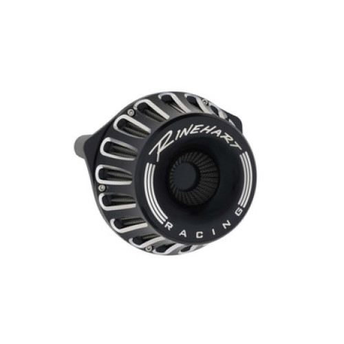 PartzBiz HD: 3453099-Rinehart Black Moto Inverted Air Cleaner Filter 17+ Harley Touring & Softail M8