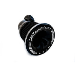 PartzBiz HD 910-1100C - Rinehart Moto 90° Velocity Air Cleaner Kit Chrome Harley Touring Softail 17+ M8