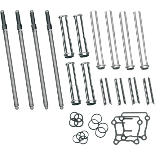 PartzBiz HD: 3459047-S&S S S Adjustable Pushrod And Cover Kit Harley 1999-2017 Touring Softail Dyna