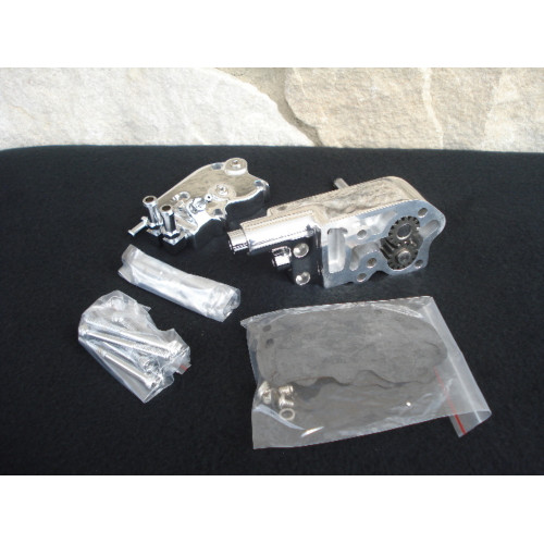 PartzBiz HD: 3480577-Polished Ultima Oil Pump Harley Big Twin 1973-1991 Shovelhead Evolution Motor