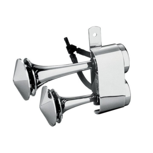 PartzBiz HD: 3453209-Rivco Chrome Air Horn System Horns Harley Davidson Touring Softail Dyna Custom PartzBiz HD: 3453209-Rivco Chrome Air Horn System Horns Harley Davidson Touring Softail Dyna Custom