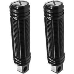 PartzBiz HD B13-1004B - Burly Black Aluminum CNC Stash Foot Pegs Harley Softail Sportster Dyna Touring PartzBiz HD B13-1004B - Burly Black Aluminum CNC Stash Foot Pegs Harley Softail Sportster Dyna Touring