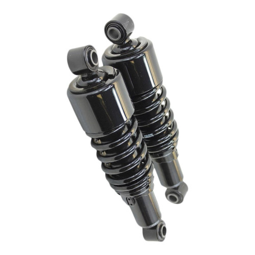 PartzBiz HD: 3446701-Burly Brand Black 10.5” Slammer Lowering Rear Shocks Pair 1991-2017 Harley Dyna