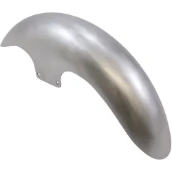 PartzBiz HD CAFE-19-14L-S - Paul Yaffe Cafe Front Fender Kit 19” Stainless Satin Adaptor Harley Touring 06+