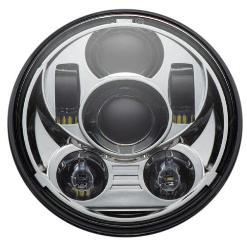PartzBiz HD: -Custom Dynamics CD-575-C Chrome 5.75" LED Headlamp Harley Softail Dyna FXR