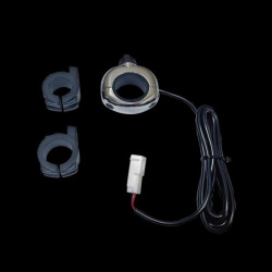 PartzBiz HD CD-AUX-UNV-C - Custom Dynamics Chrome Auxiliary Handlebar Mounted On/Off Switch 7/8‚Äù to 1-1/4‚Äù Bars