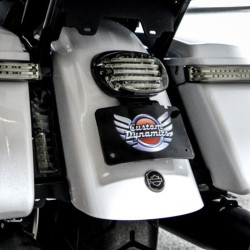PartzBiz HD CD-CVO-LEDTOP-C - Custom Dynamics Chrome License Tag Illumination Top Light Harley CVO 14-Up