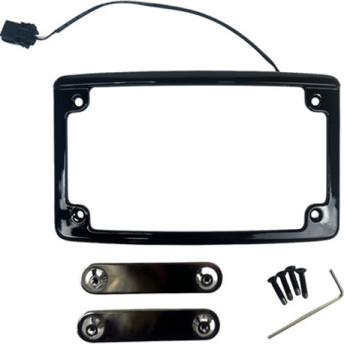 PartzBiz HD: -Custom Dynamics Black License Plate Assembly Harley CVO Road Street Glide 14-Up