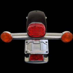 PartzBiz HD CD-LPR-KIT - Custom Dynamics License Plate Relocation Mount Kit Harley Softail Touring 86-08