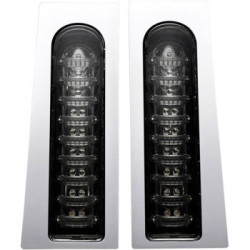 PartzBiz HD CD-LR-07-S - Saddlebag Rail LED Light Bar w/Smoke Lens