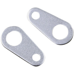 PartzBiz HD CD-MICRO-S - Custom Dynamics Silver Micro Bullet LED Turn Signal Straight Bracket Mount