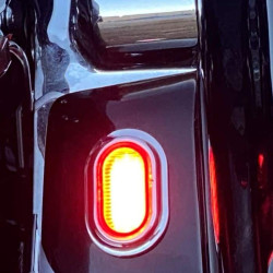 PartzBiz HD CD-PLUG-SC - Custom Dynamics Plug & Play PLUGZ Antenna Grommet LED Lights Chrome Smoke Lens