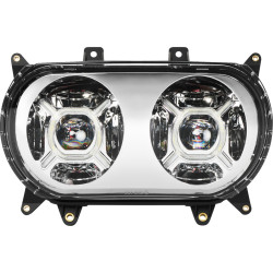 PartzBiz HD CD-RG-H-C - Chrome Double-X LED Headlight