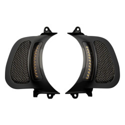 PartzBiz HD CD-RG-V-AW2-BB - Custom Dynamics Black Vent Insert w/ LED Lights Harley Road Glide FLTR 15-19 PartzBiz HD CD-RG-V-AW2-BB - Custom Dynamics Black Vent Insert w/ LED Lights Harley Road Glide FLTR 15-19