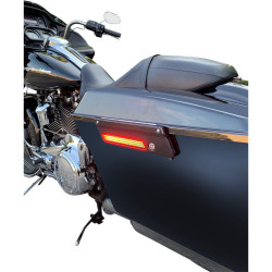 PartzBiz HD CD-SB-SIDE-RB - Black Lower Saddlebag Side Marker LED Light w/Red Lens PartzBiz HD CD-SB-SIDE-RB - Black Lower Saddlebag Side Marker LED Light w/Red Lens